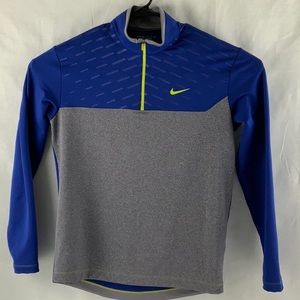 Nike Golf Tour Performance Men’s 1/4 Zip Pullover Blue/Gray Size Medium